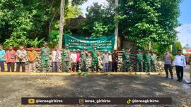 PELAKSANAAN KEGIATAN KARYA BAKTI TNI DI KALURAHAN GIRITIRTO